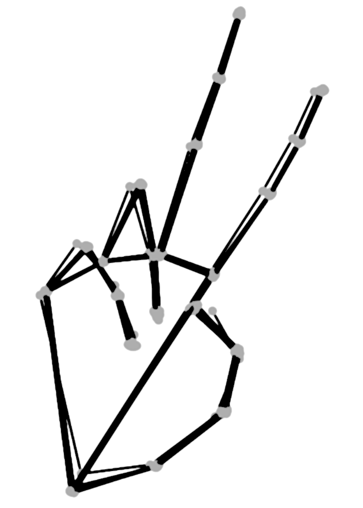Playing card with scissors.